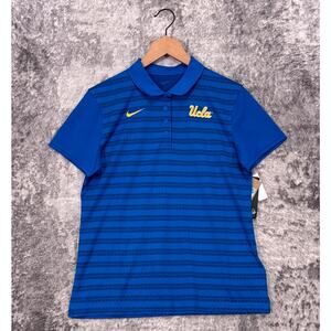 New Nike Polo Shirt Medium Womens UCLA Bruins Blue